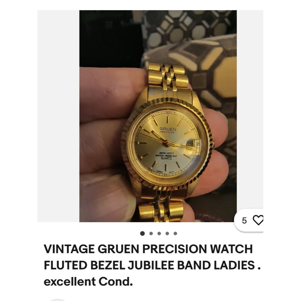 #2242^^ Gold-Tone /Silver Women's Bracelet Vintage 80’s & 90’s Watch - Picture 6 of 16